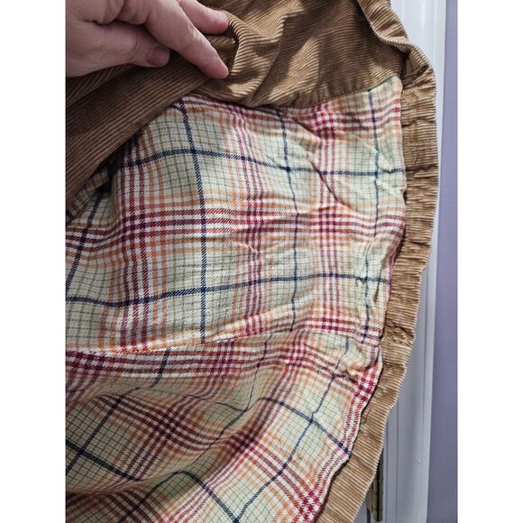 Vintage Abercrombie & Fitch Corduroy Tan Double Breasted Jacket Coat Size XS - Picture 5 of 9